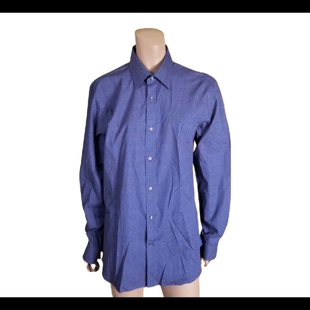 NEW Ted Baker Endurance blue floral print buttons up 100% cotton shirt S